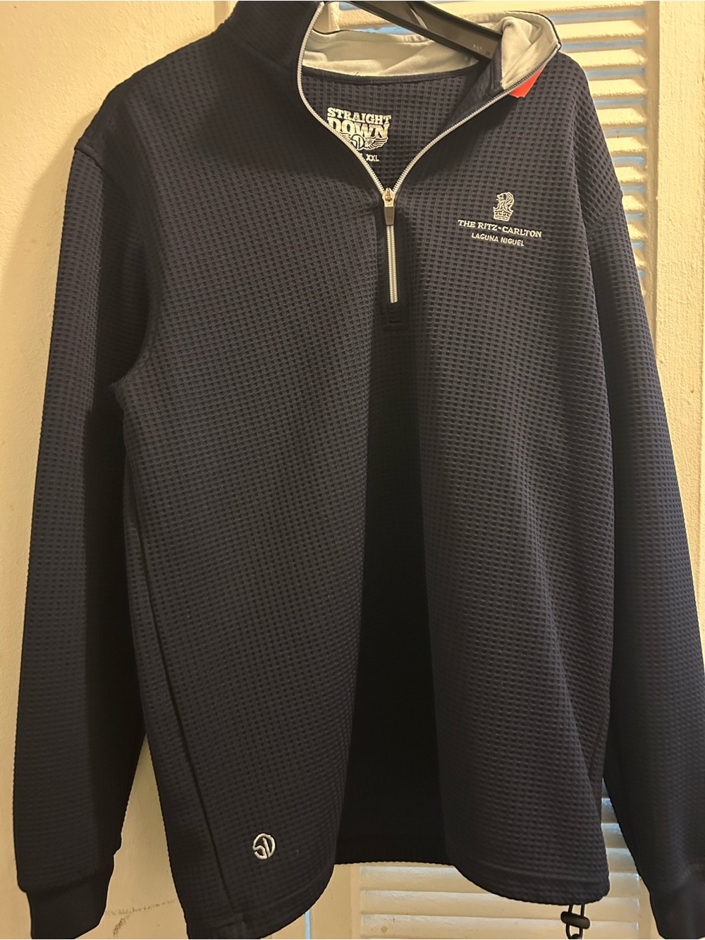 Straight Down Golf Men's Optic Long Sleeve 1/2-Zip Pullover